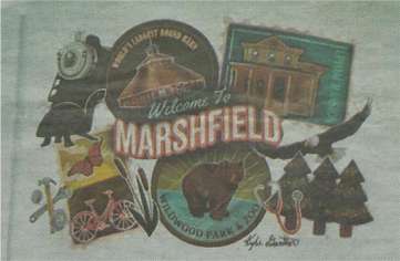 Marshfield Water Tower Mural 2021