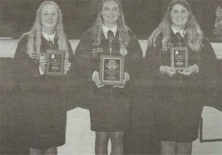 Granton FFA Members Pongratz, Walter and Woller