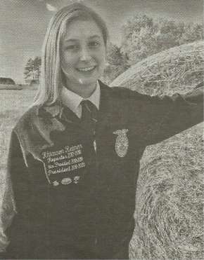 Granton FFA Member Rhiannon Reimer