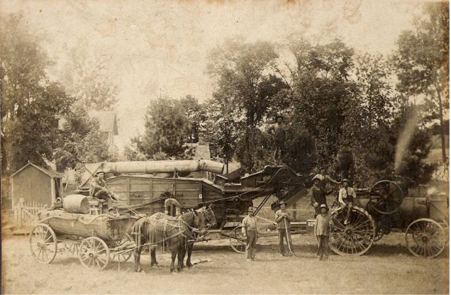 Fred Handke at Threshing