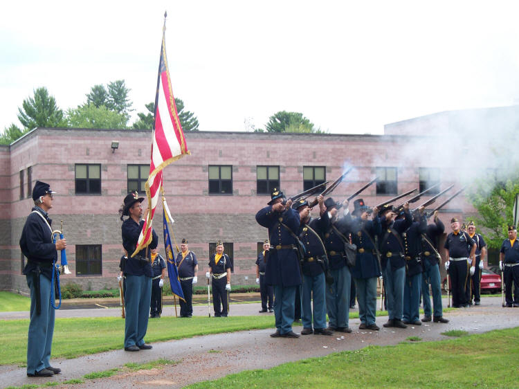 Reenactors Cereemony