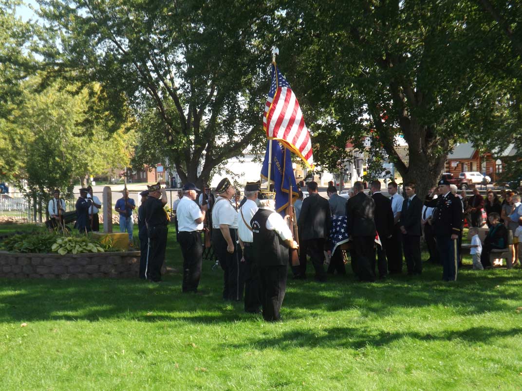 VFW Color Guard at Owen Vet Memorial