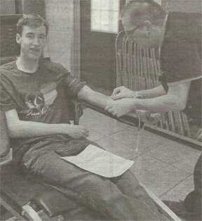 Caleb Schoessow Blood Donation