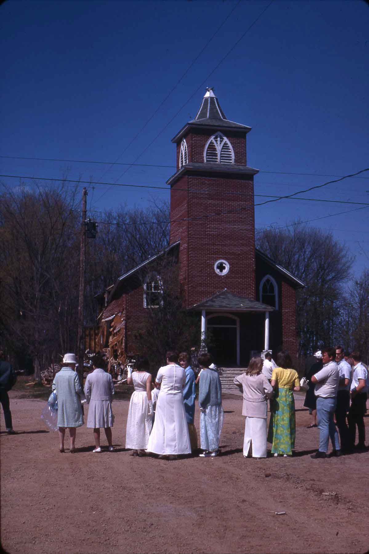 Burning of Old Willard Church