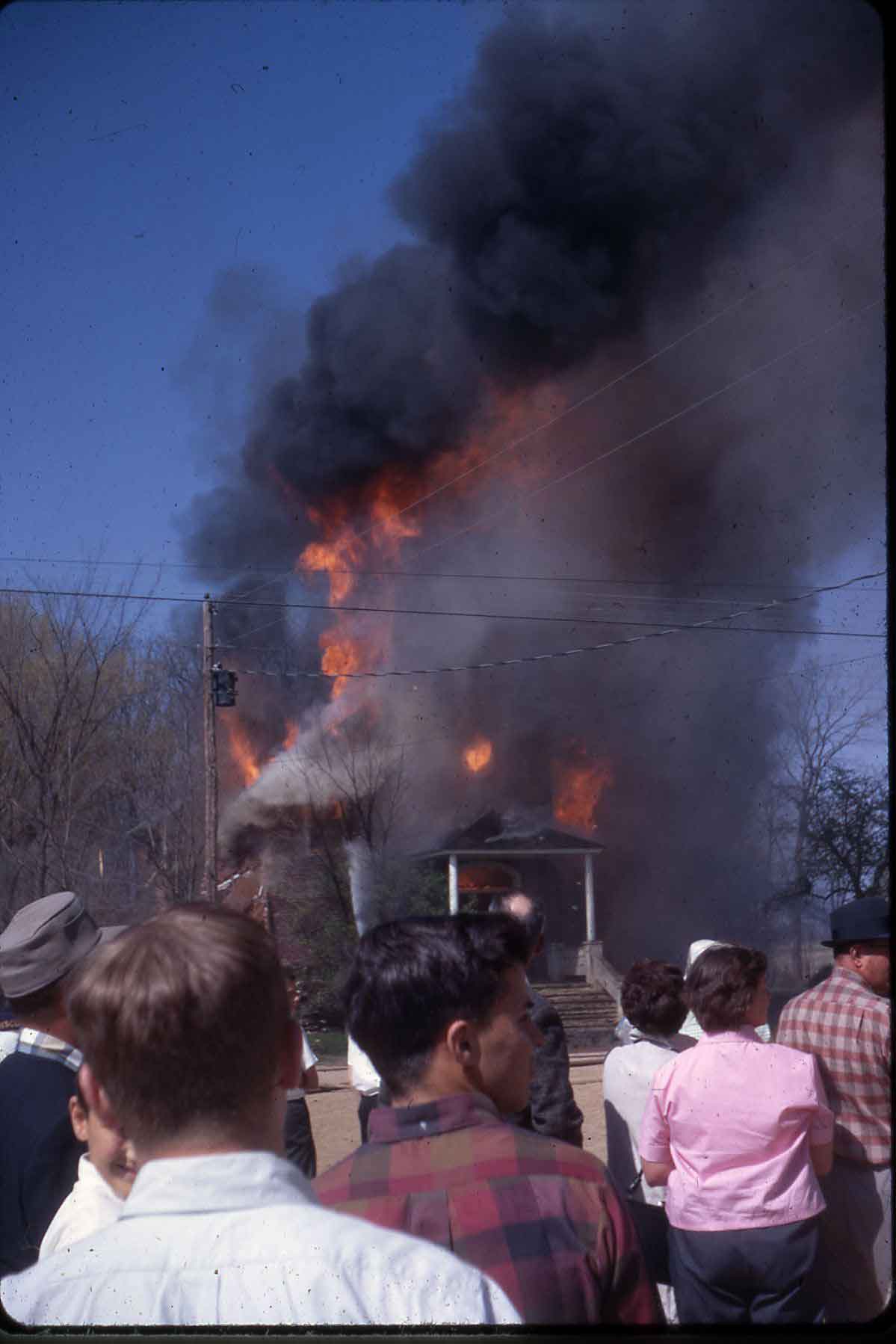 Burning of Old Willard Church