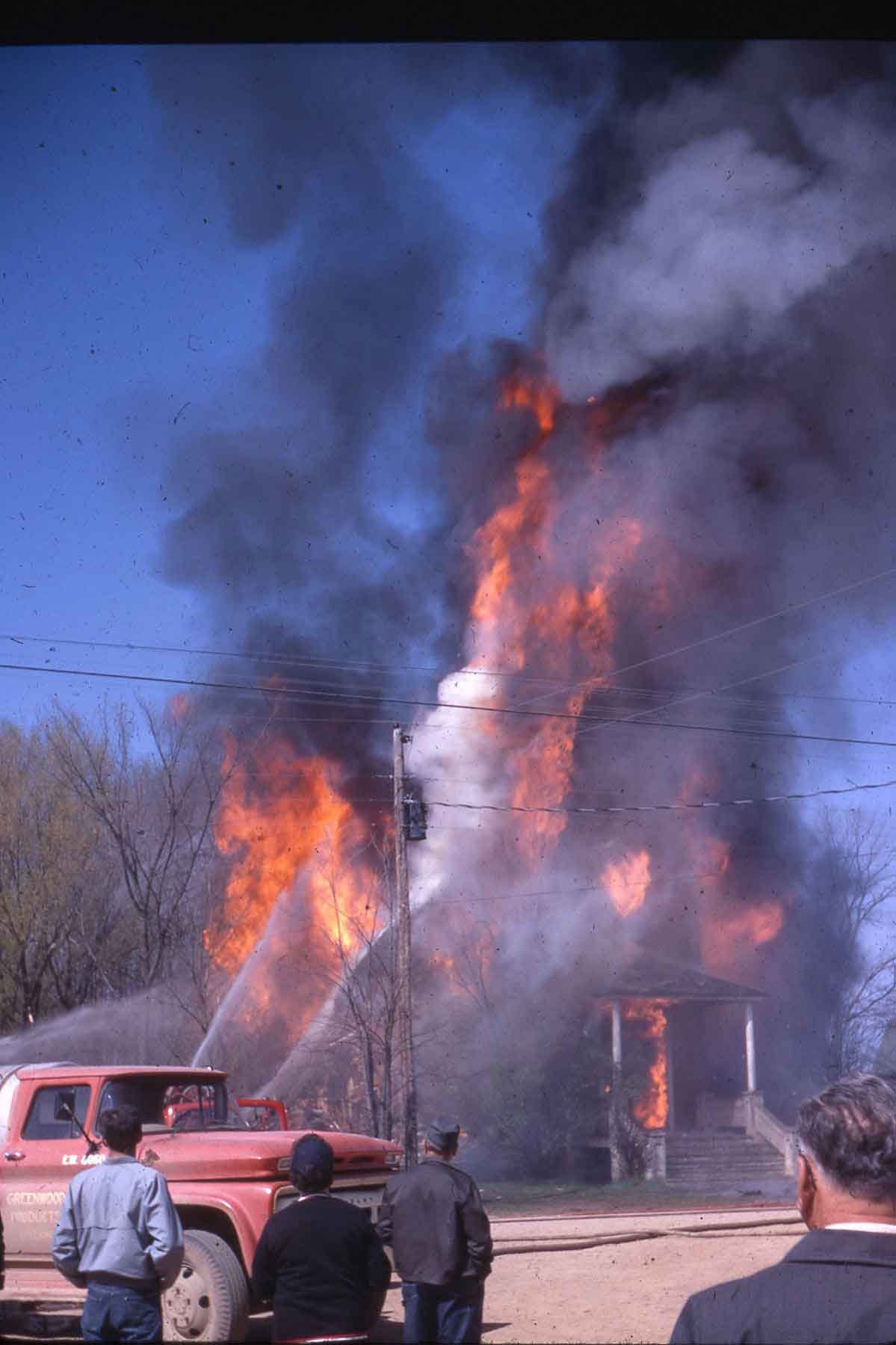 Burning of Old Willard Church