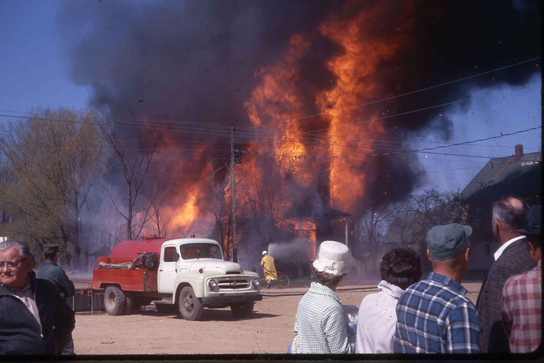 Burning of Old Willard Church