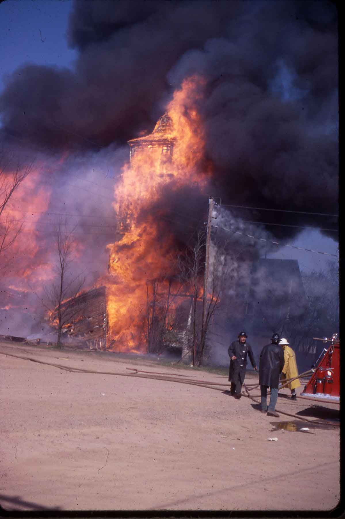 Burning of Old Willard Church