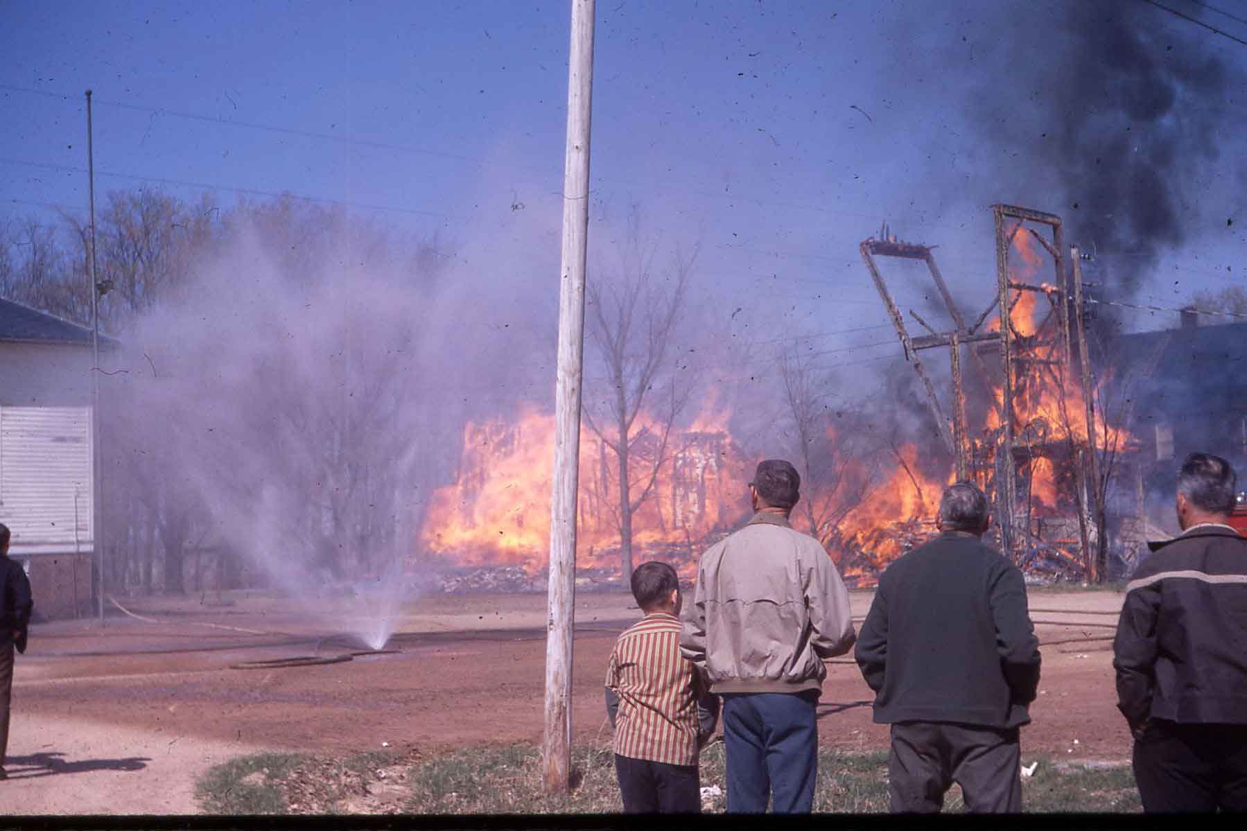 Burning Old Willard Church