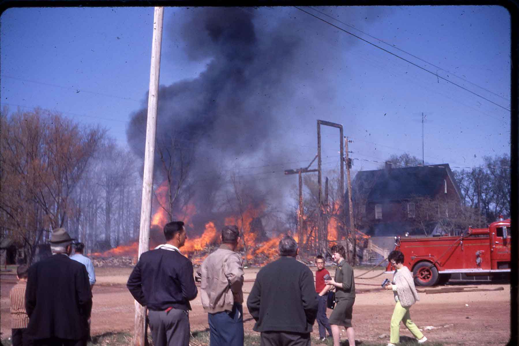 Burning of Old Willard Church