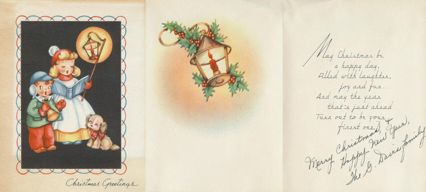 Old Christmas Card Collection 4 of Clark County, Wisconsin