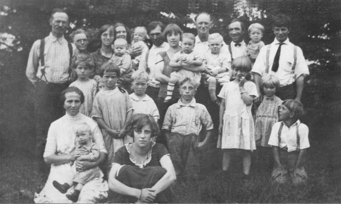 Burdick Family 1924 Photograph