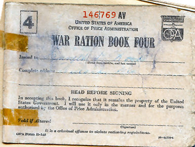 WWII Ration Card